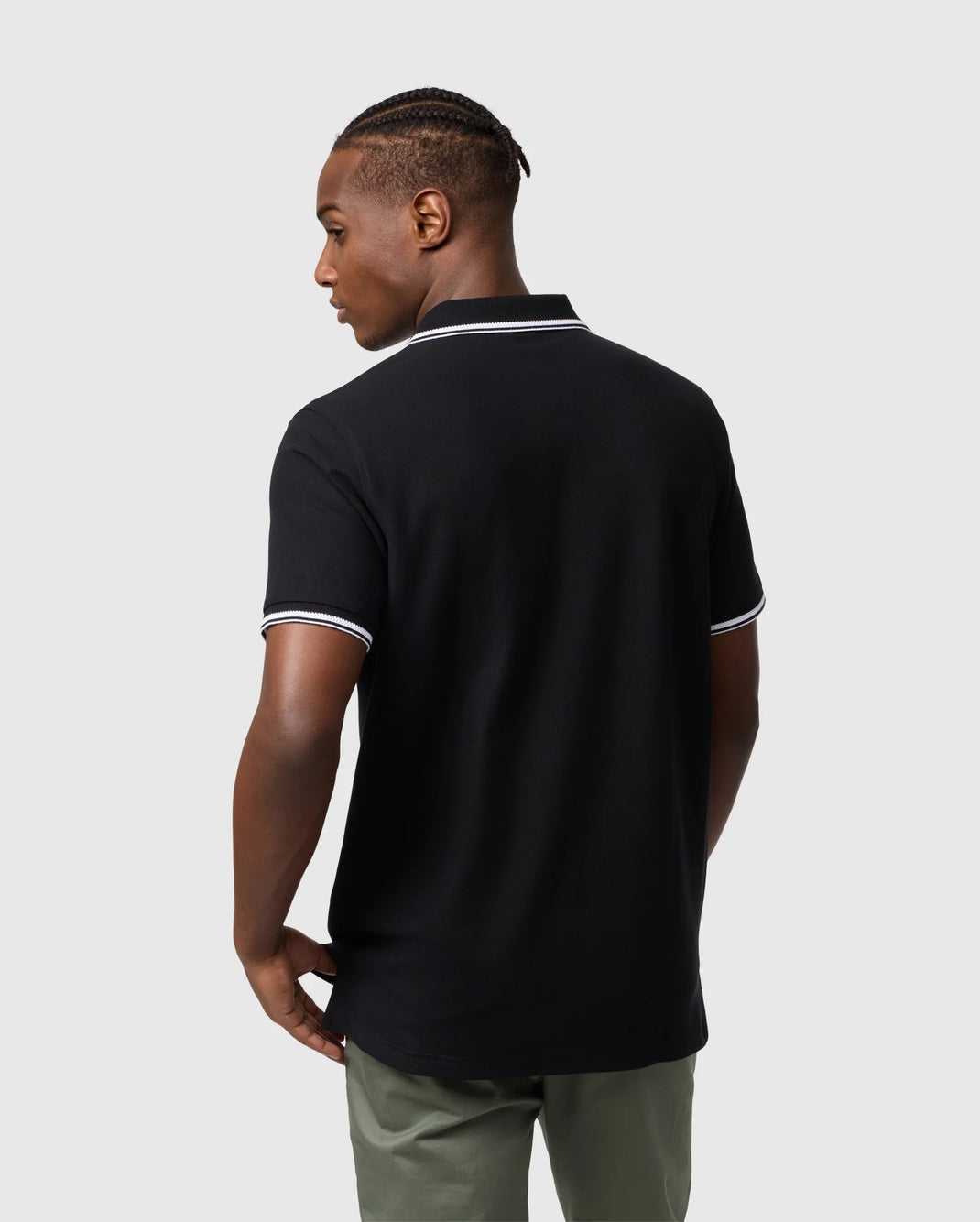 Polos Psycho Bunny Arcadia Pique Polo Shirt Noir Homme | VHB-83943728